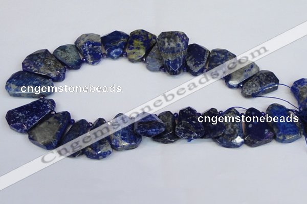 CNL1610 Top drilled 20*28mm - 25*35mm freeform lapis lazuli beads