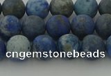 CNL1652 15.5 inches 8mm round matte lapis lazuli beads wholesale