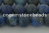 CNL1653 15.5 inches 10mm round matte lapis lazuli beads wholesale