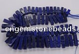 CNL1660 15.5 inches 8*25mm - 10*35mm cuboid lapis lazuli beads