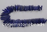 CNL1662 15.5 inches 5*25mm - 7*40mm sticks lapis lazuli beads