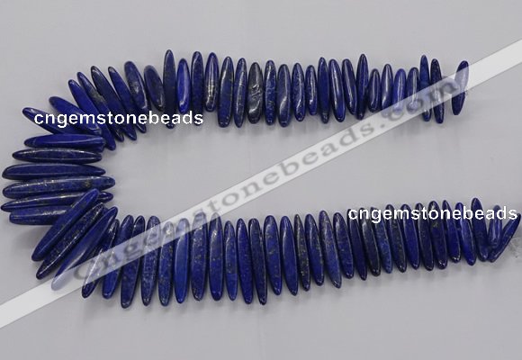 CNL1662 15.5 inches 5*25mm - 7*40mm sticks lapis lazuli beads