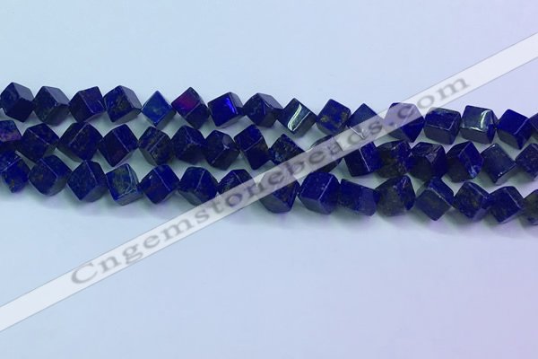 CNL1670 15.5 inches 7*7mm cube lapis lazuli gemstone beads