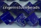 CNL1671 15.5 inches 9*9mm cube lapis lazuli gemstone beads