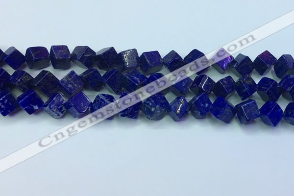 CNL1671 15.5 inches 9*9mm cube lapis lazuli gemstone beads