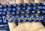 CNL1683 15.5 inches 8*11mm - 8*12mm rice lapis lazuli beads