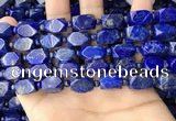 CNL1688 4mm round & 8*12mm - 11*15mm faceted nuggets lapis lazuli beads