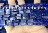 CNL1689 4mm round & 5*10mm - 6*12mm cuboid lapis lazuli beads