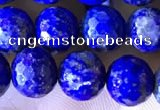 CNL1707 15.5 inches 8mm faceted round lapis lazuli beads