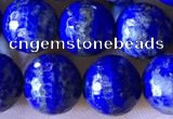 CNL1709 15.5 inches 8mm faceted round lapis lazuli beads