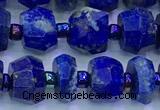 CNL1740 15 inches 5*7mm-6*8mm faceted nuggets lapis lazuli beads