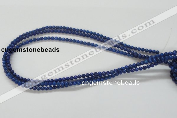 CNL203 15.5 inches 4mm round natural lapis lazuli beads wholesale