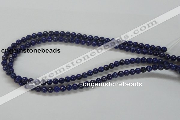 CNL205 15.5 inches 6mm round natural lapis lazuli beads wholesale