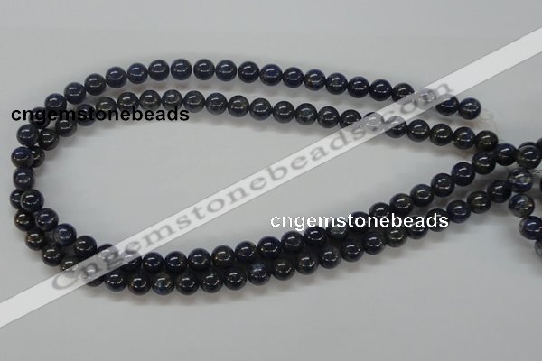 CNL207 15.5 inches 8mm round natural lapis lazuli beads wholesale