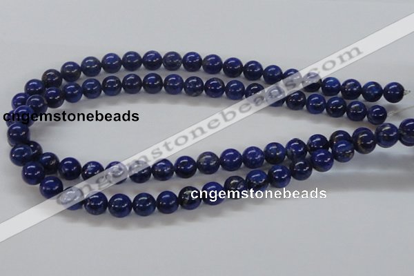 CNL216 15.5 inches 10mm round A+ grade natural lapis lazuli beads