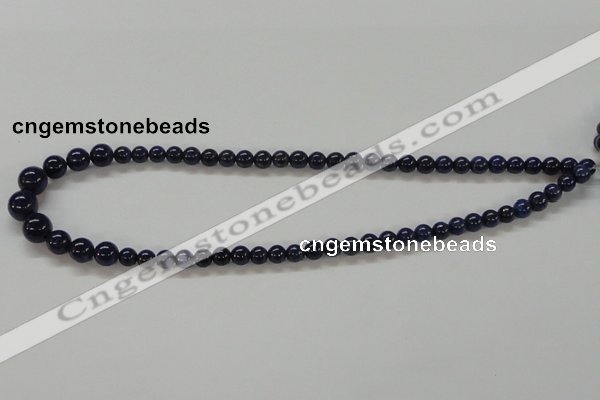 CNL234 15.5 inches multi-size round natural lapis lazuli beads wholesale