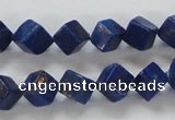 CNL239 15.5 inches 8*8 cube natural lapis lazuli beads wholesale