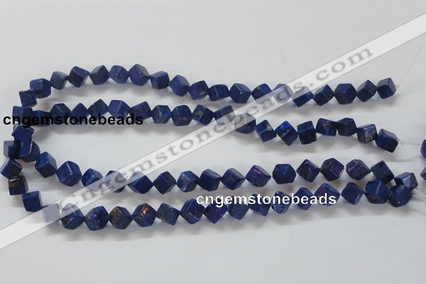CNL239 15.5 inches 8*8 cube natural lapis lazuli beads wholesale