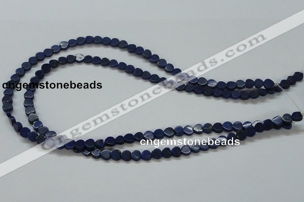 CNL241 15.5 inches 6*6mm heart natural lapis lazuli beads wholesale