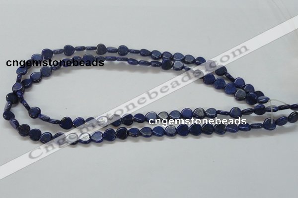 CNL242 15.5 inches 8*8mm heart natural lapis lazuli beads wholesale