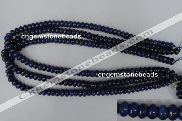 CNL422 15.5 inches 5*8mm rondelle natural lapis lazuli gemstone beads