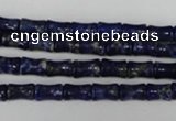 CNL432 15.5 inches 5*7mm bone natural lapis lazuli gemstone beads