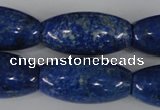 CNL446 15.5 inches 15*30mm rice natural lapis lazuli gemstone beads