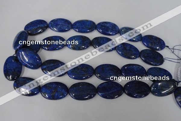 CNL486 15.5 inches 20*30mm oval natural lapis lazuli gemstone beads
