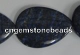 CNL507 15.5 inches 25*35mm flat teardrop natural lapis lazuli beads