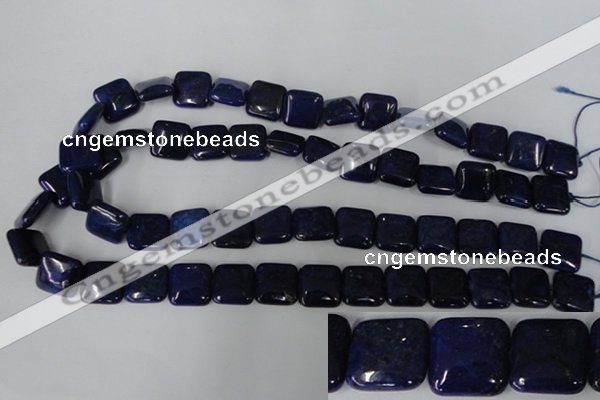 CNL513 15.5 inches 14*14mm square natural lapis lazuli gemstone beads