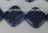 CNL526 15.5 inches 20*20mm diamond natural lapis lazuli gemstone beads