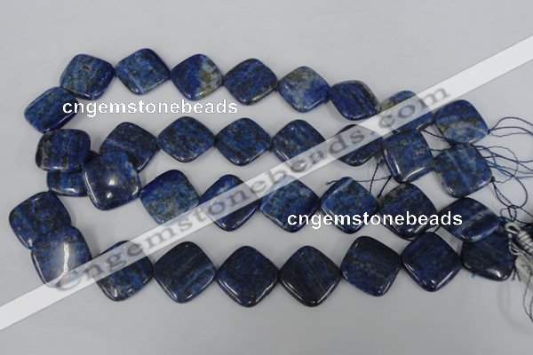 CNL526 15.5 inches 20*20mm diamond natural lapis lazuli gemstone beads