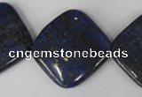 CNL527 15.5 inches 25*25mm diamond natural lapis lazuli gemstone beads