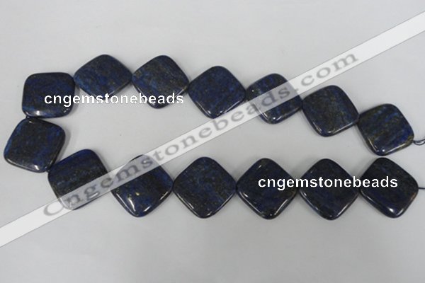 CNL527 15.5 inches 25*25mm diamond natural lapis lazuli gemstone beads