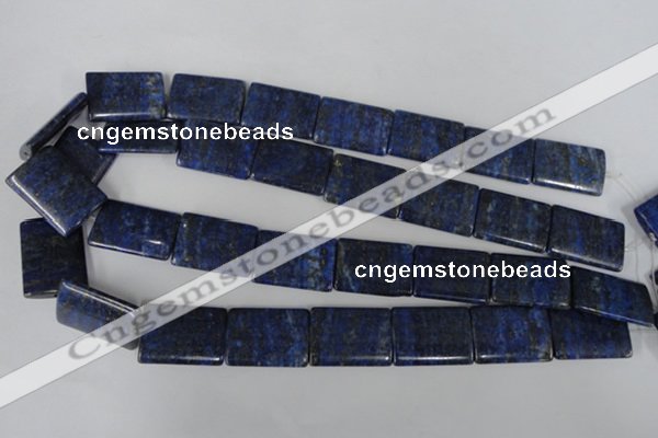 CNL546 15.5 inches 18*25mm flat tube natural lapis lazuli gemstone beads