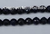 CNL602 15.5 inches 8mm faceted round natural lapis lazuli gemstone beads