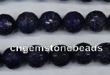 CNL604 15.5 inches 12mm faceted round natural lapis lazuli gemstone beads