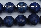 CNL607 15.5 inches 18mm faceted round natural lapis lazuli gemstone beads