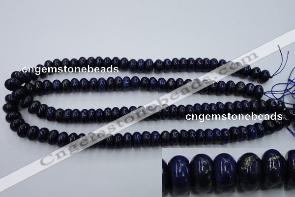 CNL612 15.5 inches 6*10mm rondelle natural lapis lazuli gemstone beads