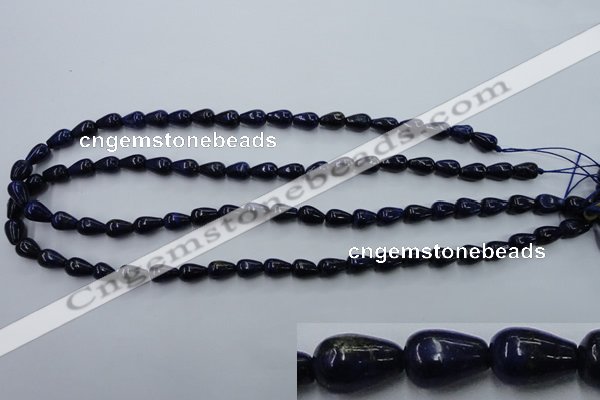 CNL615 15.5 inches 6*10mm teardrop natural lapis lazuli gemstone beads