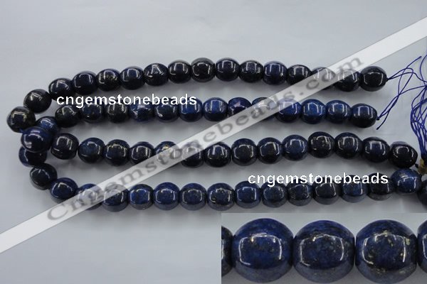 CNL636 15.5 inches 13*14mm pumpkin natural lapis lazuli beads