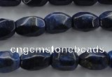 CNL640 15.5 inches 10*15mm faceted nuggets natural lapis lazuli beads