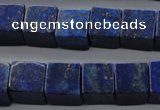 CNL645 15.5 inches 12*12mm cube natural lapis lazuli beads