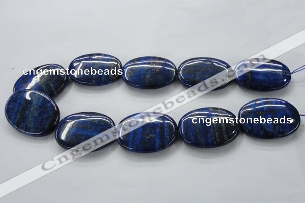 CNL665 15.5 inches 30*40mm oval natural lapis lazuli beads