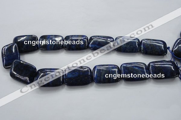 CNL672 15.5 inches 22*30mm rectangle natural lapis lazuli beads