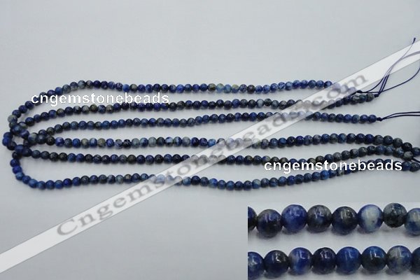 CNL711 15.5 inches 4mm round natural lapis lazuli gemstone beads