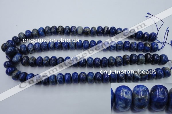 CNL725 15.5 inches 9*15mm rondelle natural lapis lazuli gemstone beads