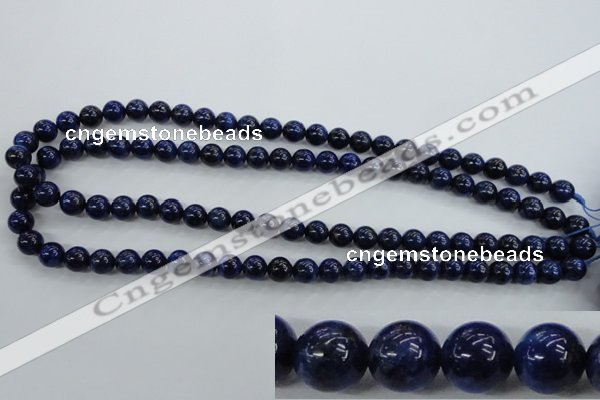 CNL852 15.5 inches 8mm round natural lapis lazuli gemstone beads