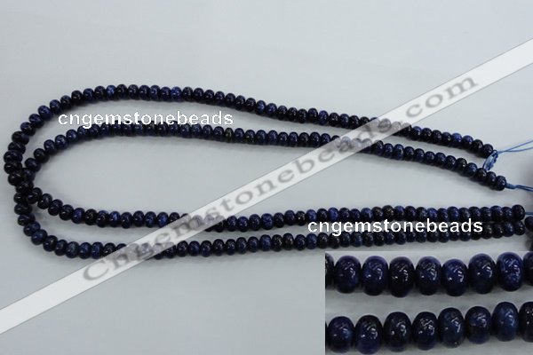 CNL861 15.5 inches 4*6mm rondelle natural lapis lazuli gemstone beads