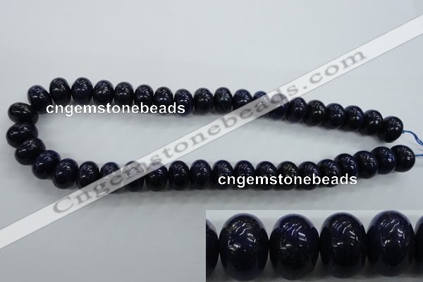 CNL865 15.5 inches 10*14mm rondelle natural lapis lazuli gemstone beads